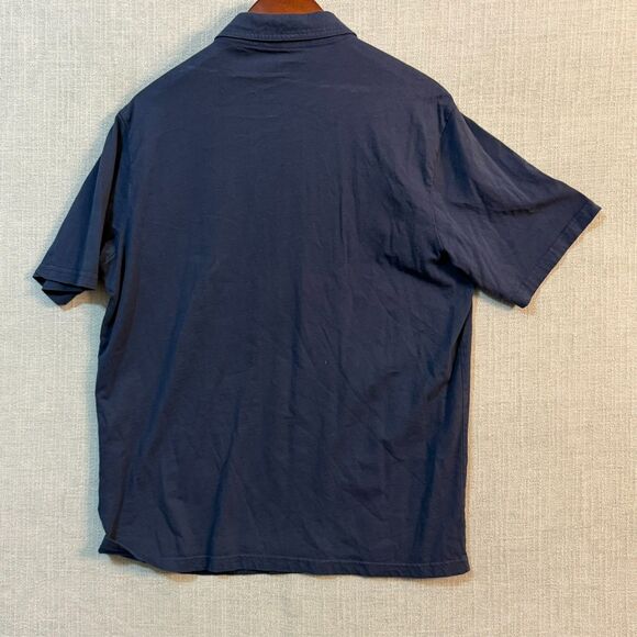 Johnnie O Hangin Out Mens Large Solid Blue Performance Stretch Polo Short Sleeve - Picture 9 of 9